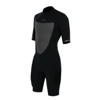 Jetpilot Flight Youth 2/2Mm Short Sleeve Springsuit - Black/Black
