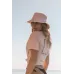 PNK TERRY LIDIES BUCKET HAT CAP