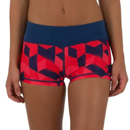 ETPILOT LADIES LYCRA PRO SERIES MULTISPORT SHORTS BLUE/ RED