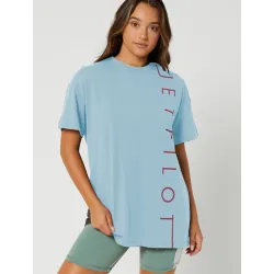 BLU LINEAR SS LADIES TEE Light Blue LTE/BLU