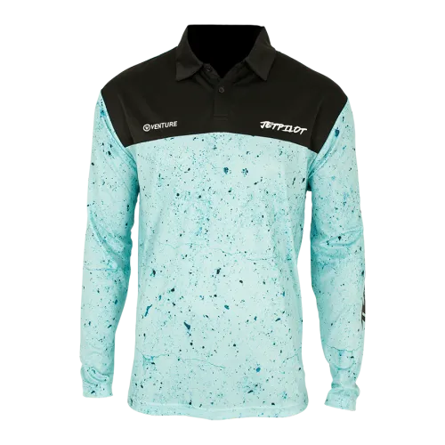 BLU VENTURE MENS LS FISHING POLO