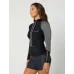 BLK CAUSE LS LADIES HOODED RASHIE