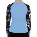 BLK-BLU SEAS THE DAY GIRLS YOUTH L/S RASHIE