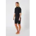 Jetpilot Flight 2X2 Short Sleeve Womens Springsuit - Black